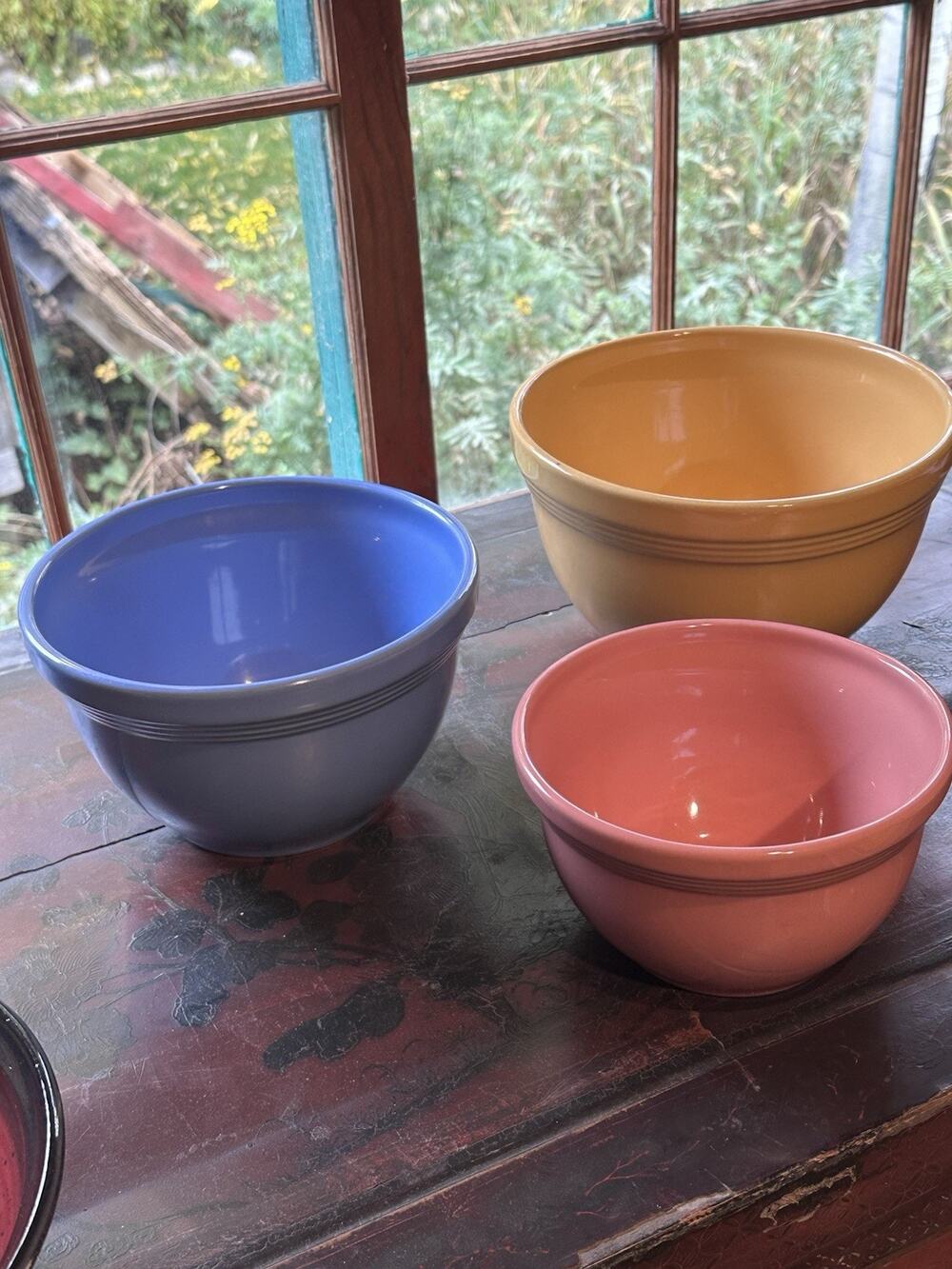 Set of (3) Vintage 90’s Tender Heart Treasures Small Stoneware Pottery Bowls NOS